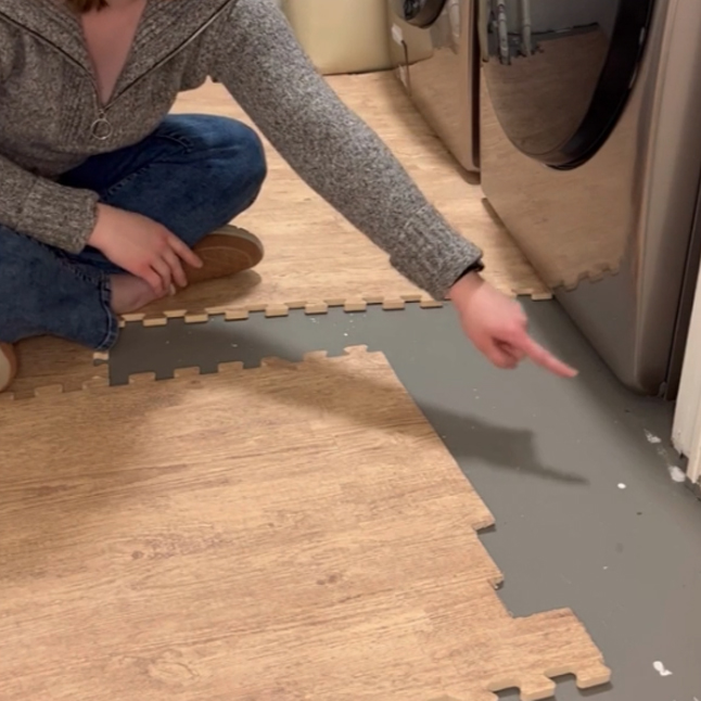 basement laundry room flooring foam tiles