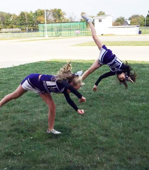 Mount Gilead Middle School Cheerleading Stunts