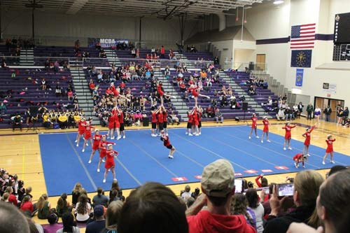 Kankakee Valley Cheerleading Stunt