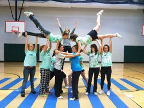 Cheerleading on Folding Mats