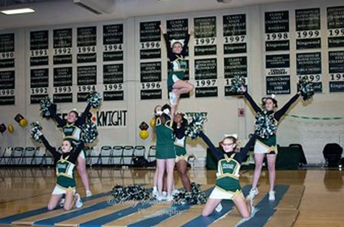 Kingwood Regional High School Cheerleading stunt