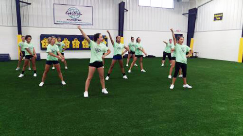 Norwalk High School Cheerleading Practice