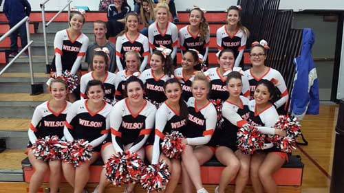 Wilson Central High School Cheerleading Team