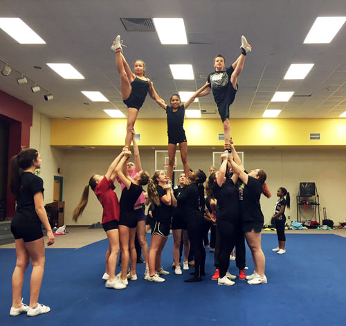 Summersill Elementary School Cheerleading Practice