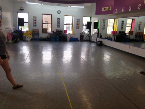 A2J Crew Dance Kompany floor