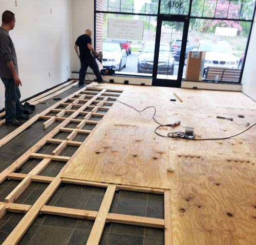 Asylum Dance Project subfloor