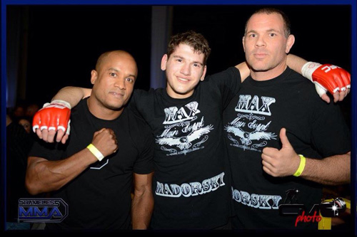 Max Madorsky with his professors