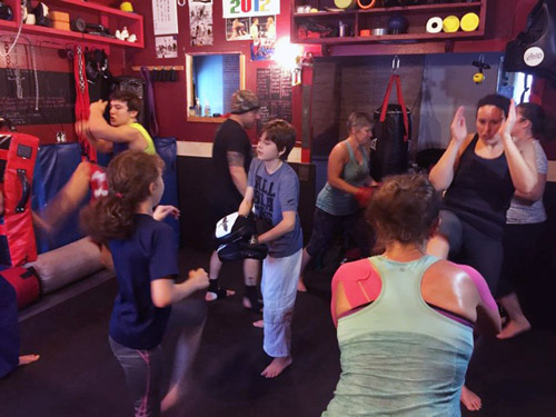 Talkeetna Freestyle Martial Arts crowded and busy