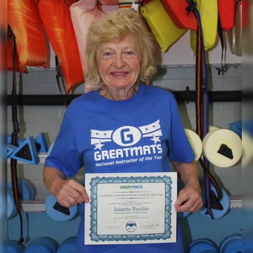 2015 Greatmats National Aerobics Instructor of the Year Jeanette Raichle