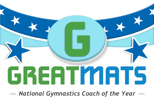 Greatmats National Gymnastics Coach of the Year Logo