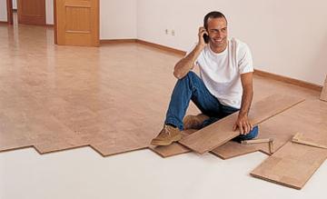 Cork Laminate Floors - Coffee Color Cork Tiles