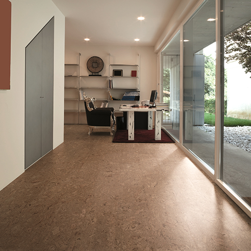 Cork Laminate Floors - Coffee Color Cork Tiles