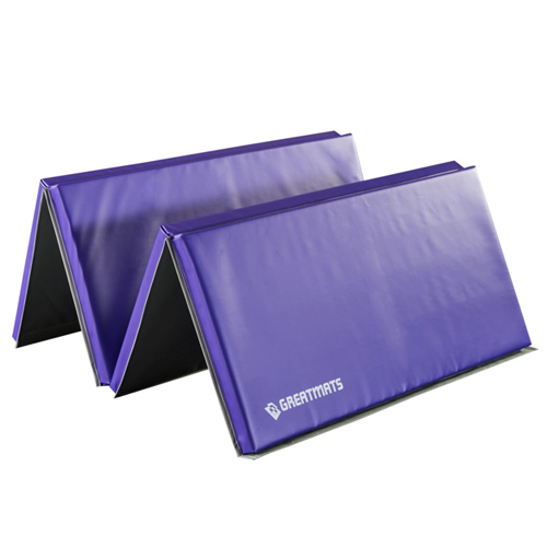 Gym Mat 4x8 ft x 2.5 inch V2 Custom puple fold