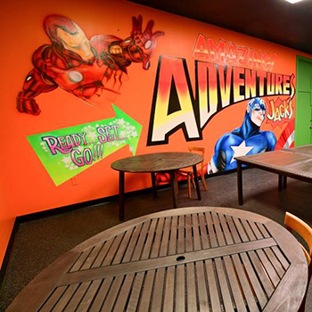 Gathering Room Rubber Flooring