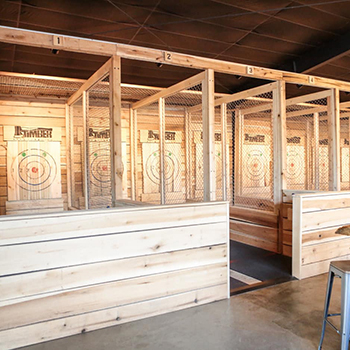 Axe throwing rubber floor