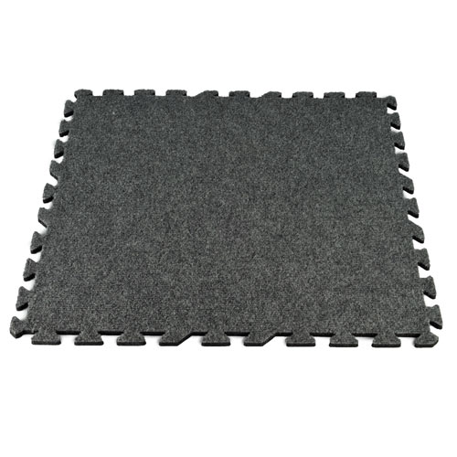 Designer Pinstripe Interlocking Carpet Tile 10x10 ft Kit