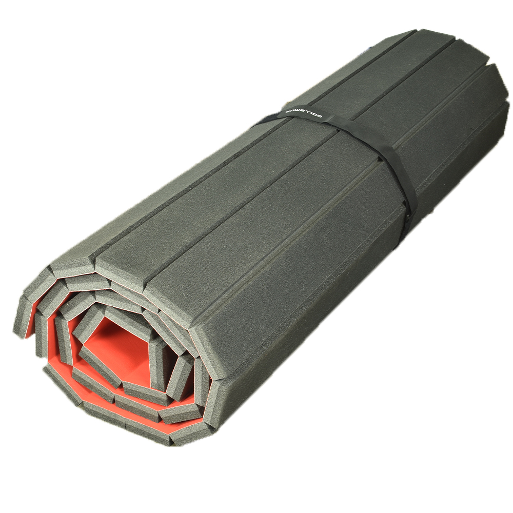 rolled up vinyl mat