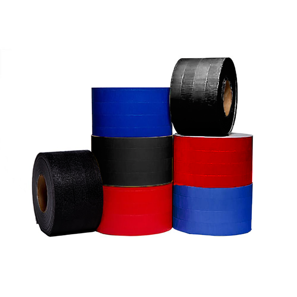 Flexi-Roll Seam Tape with Tatami Texture 4 Inch x 65 Ft. black, charcoal, red and royal blue