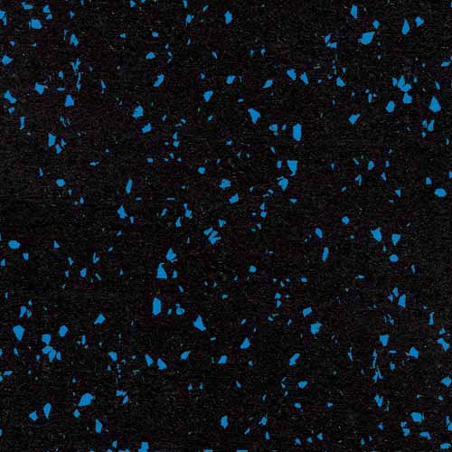 Interlocking Rubber Tile 23x23 Inch x 8 mm 10% Color Eureka Bluff Blue fleck