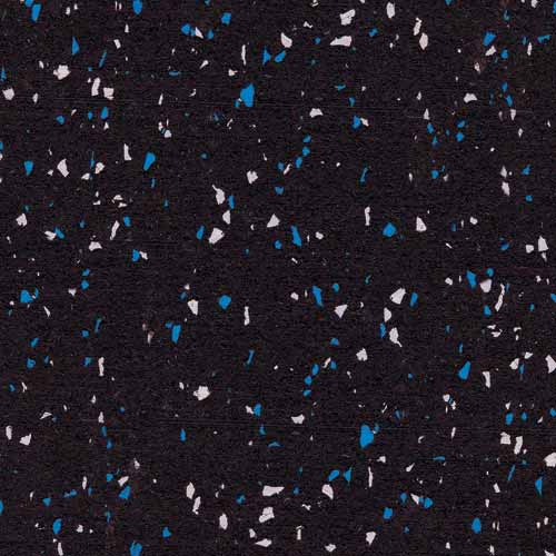 Close up blue/gray Interlocking Rubber Tile 10% Premium Color Eureka