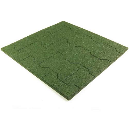 the best green rubber floor tiles for playground