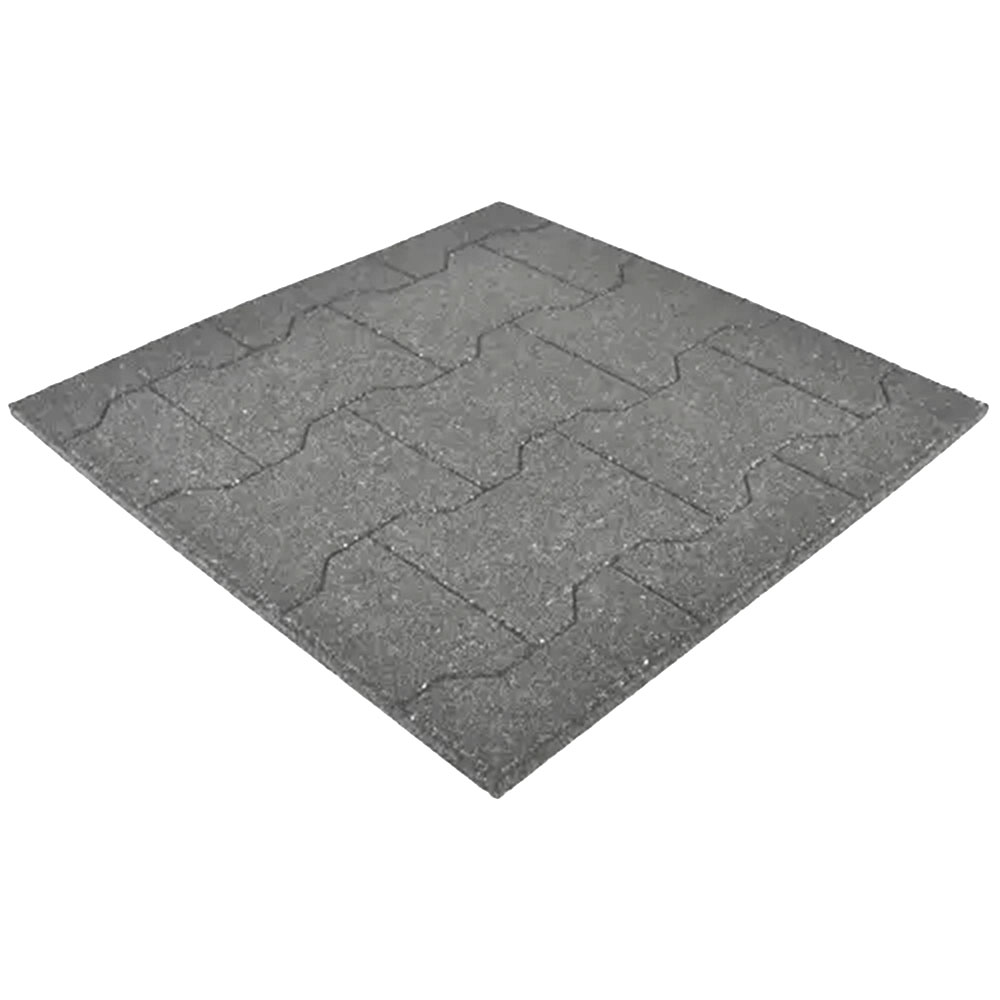 Equine Paver Tile Gray 30 mm x 2x2 Ft. Full Tile Angle