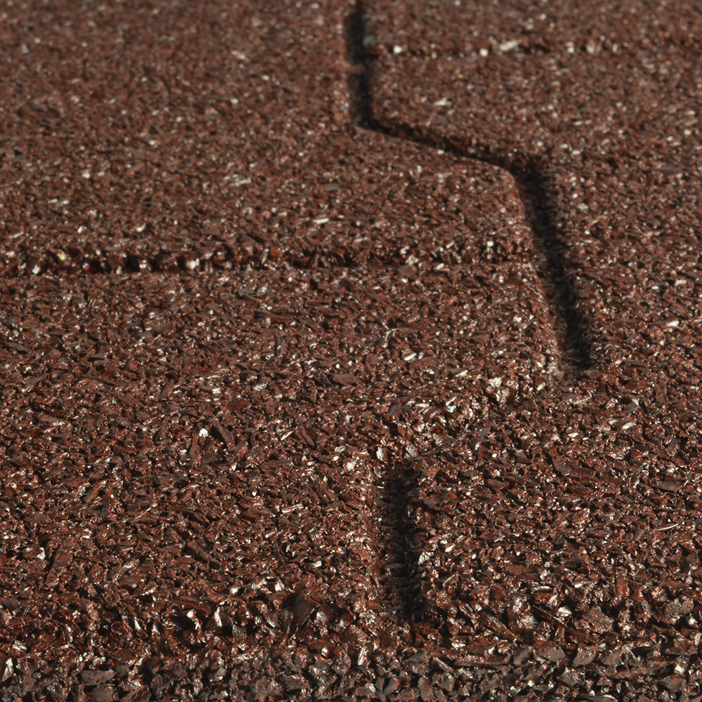 Pavilion floor tiles that are recycled rubber
