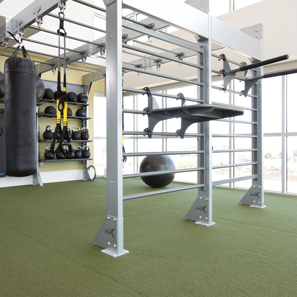 RageTurf Rally Roll 72 inch x 25 ft x 24 mm Green in Indoor Weight Room