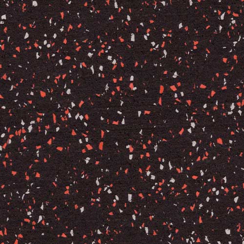 Interlocking Rubber Tile 23x23 Inch x 8 mm 10% Premium Color Eureka red/gray