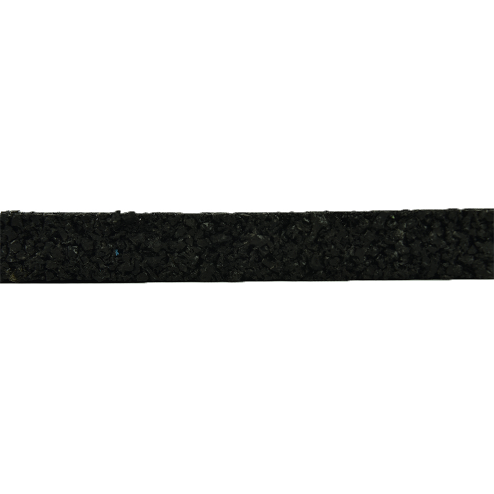 TurfShok Rubber Gym and Sports Synthetic Turf Underlay 12 mm x 4 Ft. Wide per SF side view