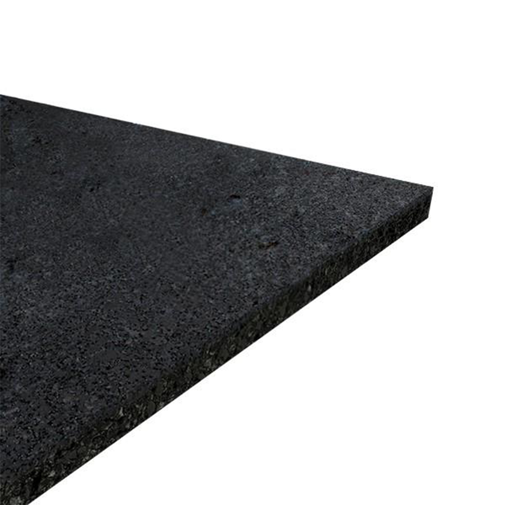 Corner and edge of TurfShok Rubber Underlay 10 mm x 4 Ft. Wide per SF