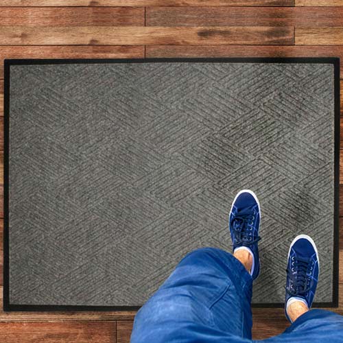 Waterhog Fashion Diamond Indoor Outdoor Entrance Mat 35x118 inches install-5.