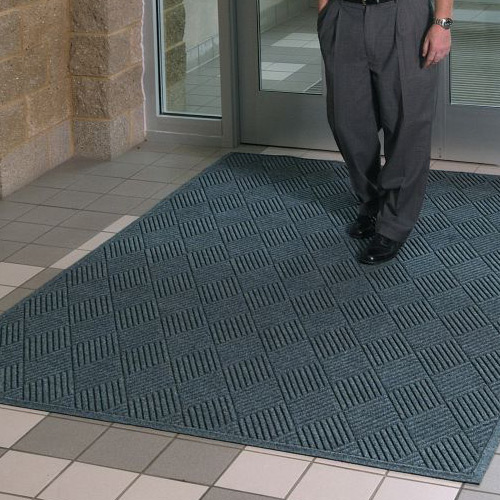 Waterhog Fashion Diamond Indoor Outdoor Entrance Mat 35x46 inches building entrance.