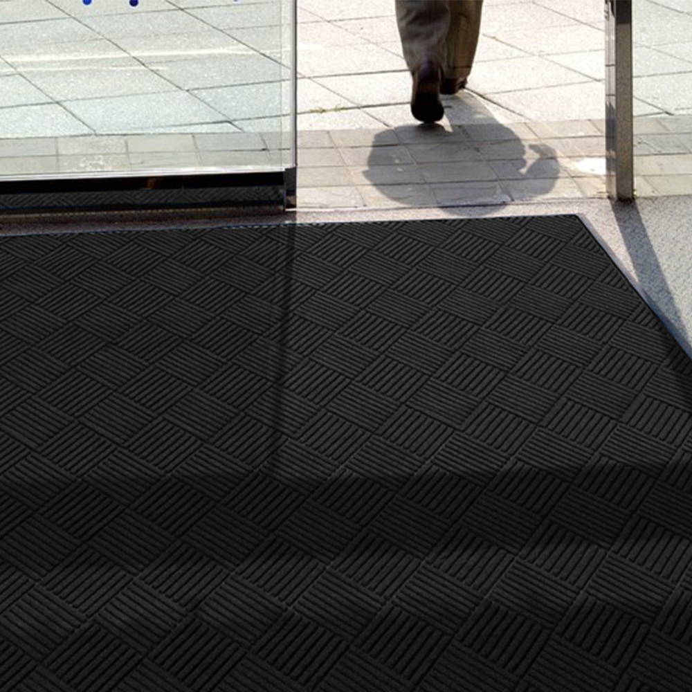 Waterhog Fashion Diamond Indoor Outdoor Entrance Mat 35x118 inches install-3.
