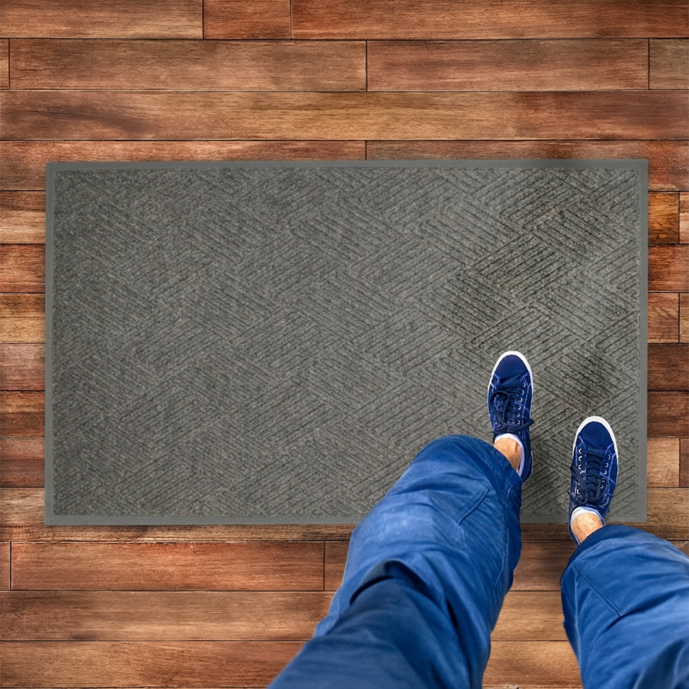 Waterhog Fashion Diamond Indoor Outdoor Entrance Mat 35x118 inches install-5.