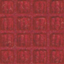 Waterhog Inlay Logo Indoor Outdoor Mat 35x58 inches Solid Red.