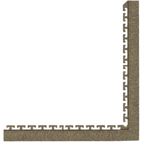 Border Pieces for interlocking carpet flooring tiles