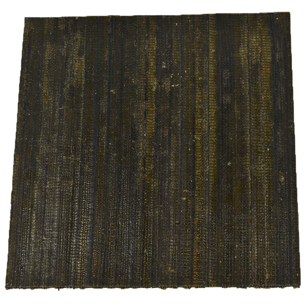 Scraper Recycled Tire Rubber Floor Tiles 3/8 Inch x 11.5x11.5 Inches Case of 25 bottom of tile