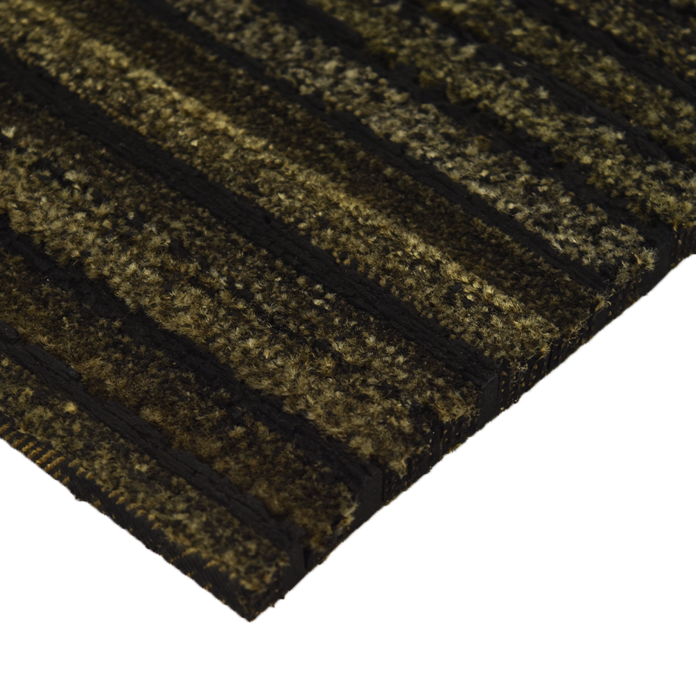 Scraper Recycled Tire Rubber Floor Tiles 3/8 Inch x 11.5x11.5 Inches Case of 25 corner edge view