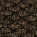 Berber Roll Goods Indoor Entrance Matting-Singed Edge 6 x 125 ft swatch dark brown.