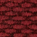 Berber Roll Goods Indoor Entrance Matting-Singed Edge 6 x 125 ft swatch solid red.