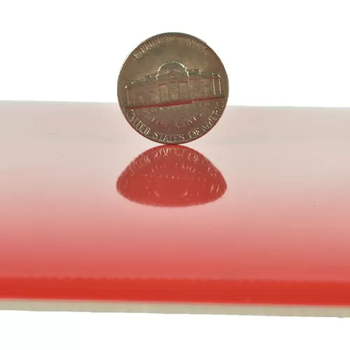Greatmats high gloss vinyl in red with coin shine