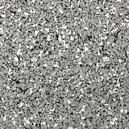 gray rubber flooring using 90 percent color flecks