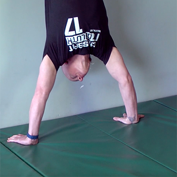 Green handstand mat at Duluth Crossfit