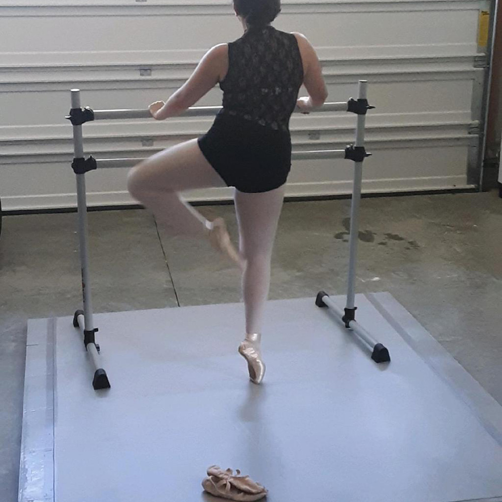 home dance studio underlayment tiles
