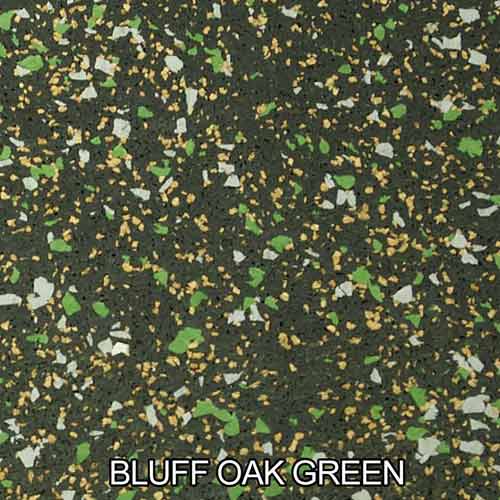 FlexeCork Interlocking Cork Rubber Tile 3/8 Inch bluff oak green.