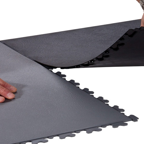 how to install interlocking plastic gym flooring tiles