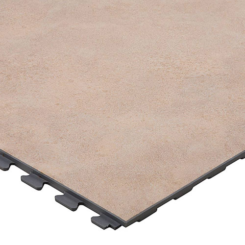 SupraTile 7 mm Designer Vinyl Top Series sandstone tile.