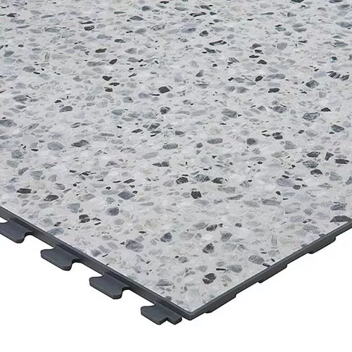 Supratile Design Series Floor Tile, Terrazzo Look Vinyl Sheet Flooring