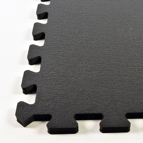 Black Sport Designer Foam Tile Puzzle Mats